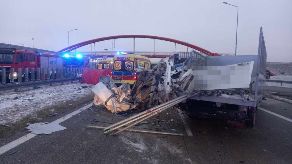 Śmiertelny wypadek na S8 w gminie Lututów