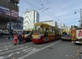 Zderzenie tramwajów w centrum Łodzi. 12 osób poszkodowanych