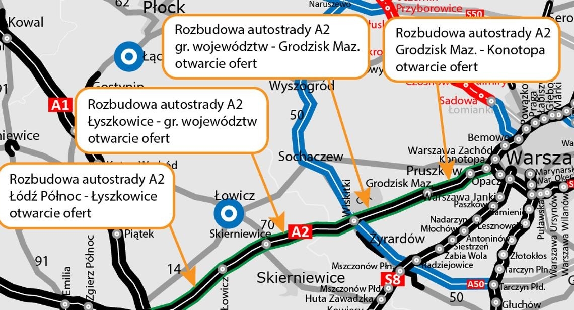 A2 będzie rozbudowana. Start prac już w 2026 r.!