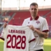 Lukas Lerager w Widzewie. Duńczyk strzelał bramki w Lidze Mistrzów