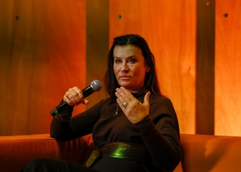 Joanna Woś podczas spotkania w Radiu Łódź, fot. K. Ciężki