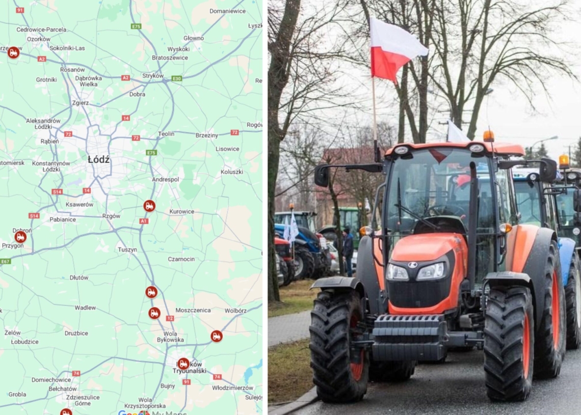 Protest rolników w Łódzkiem. Gdzie dokładnie będą wyrażać swój sprzeciw? 1 Protest rolników w Łódzkiem. Gdzie dokładnie będą wyrażać swój sprzeciw?