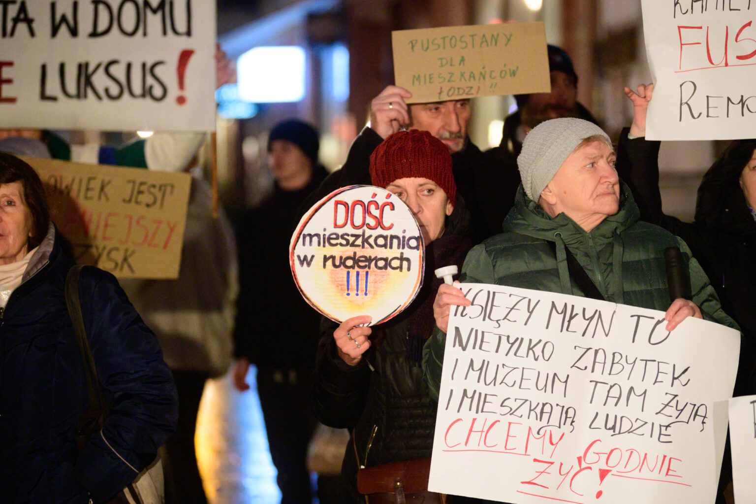 Protest lokatorów fot Sebastian Szwajkowski_2 Protest lokatorow fot Sebastian Szwajkowski 2