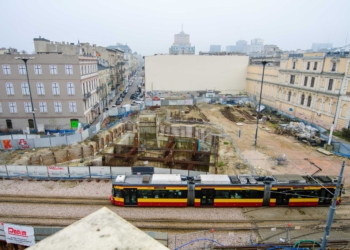 Skrzyzowanie Zielona Kosciuszki Zachodnia Budowa Tunelu Srednicowego fot Sebastian Szwajkowski 7
