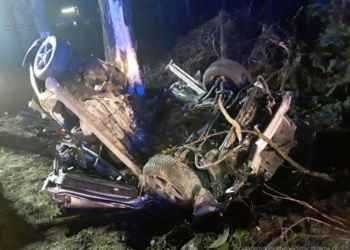 Śmiertelny wypadek w powiecie rawskim. Kierowca uderzył w drzewo