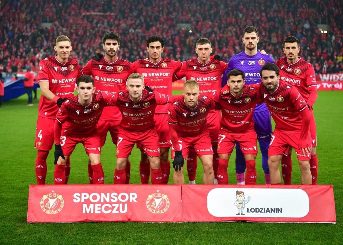 Widzew Łódź przed meczem ligowym z Koroną, fot. S. Szwajkowski