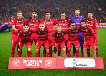 Widzew Łódź przed meczem ligowym z Koroną, fot. S. Szwajkowski