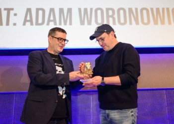 Adam Woronowicz z nagrodą, fot. S. Szwajkowski