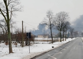 Pożar kurnika w gminie Ozorków. Na miejscu wiele jednostek straży