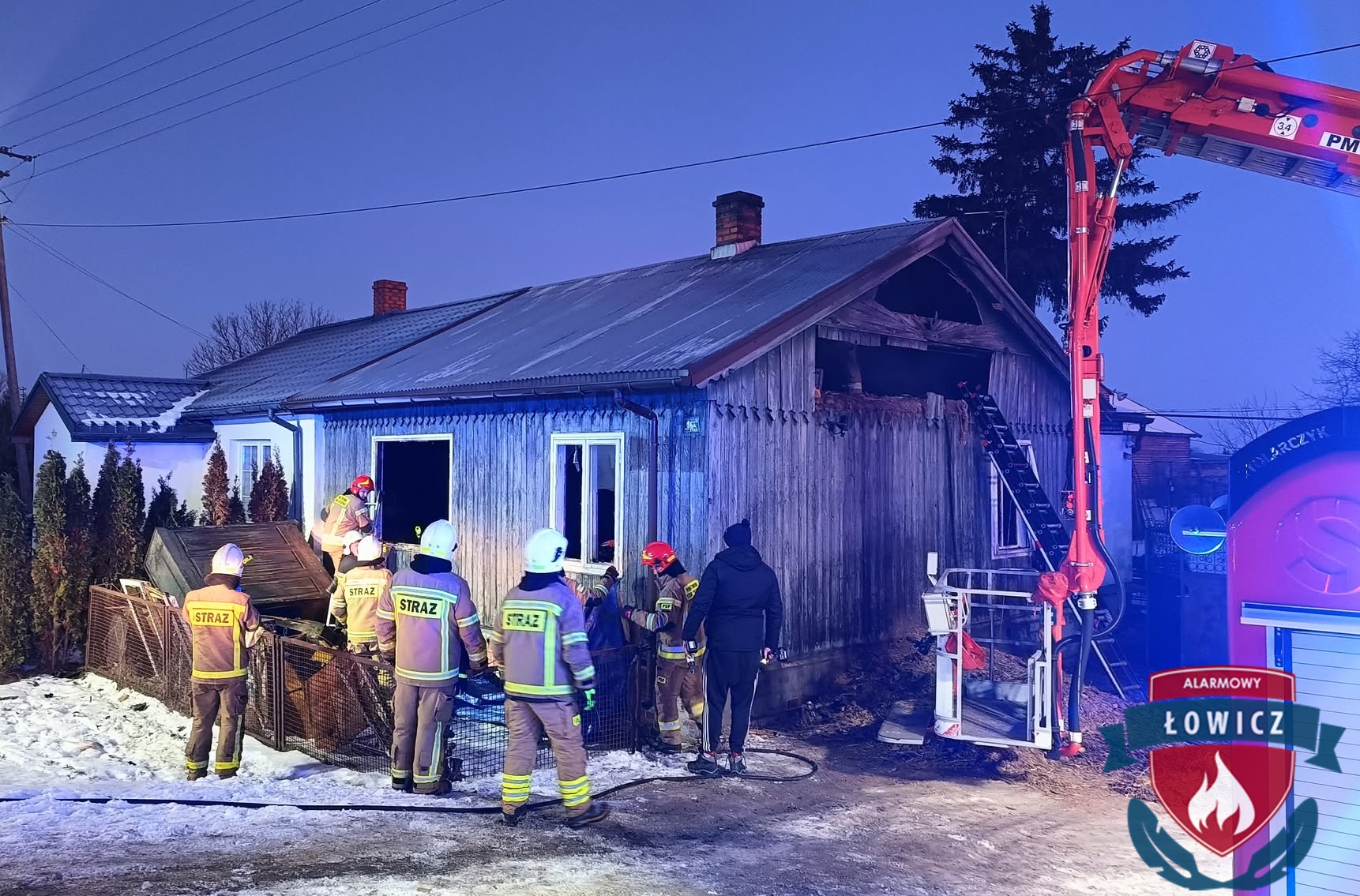 Tragedia pod Łowiczem. Mężczyzna zginął w pożarze