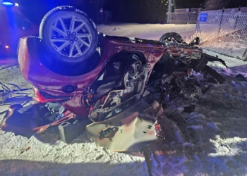 Groźny wypadek na DK71, fot. PSP Zgierz
