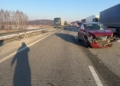 Zderzenie dwóch ciężarówek i osobówki na S8. Droga była zablokowana 4 PHOTO 2026 01 19 16 18 19