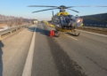 Zderzenie dwóch ciężarówek i osobówki na S8. Droga była zablokowana 3 PHOTO 2026 01 19 16 18 21