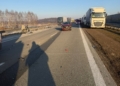 Zderzenie dwóch ciężarówek i osobówki na S8. Droga była zablokowana 2 PHOTO 2026 01 19 16 18 24