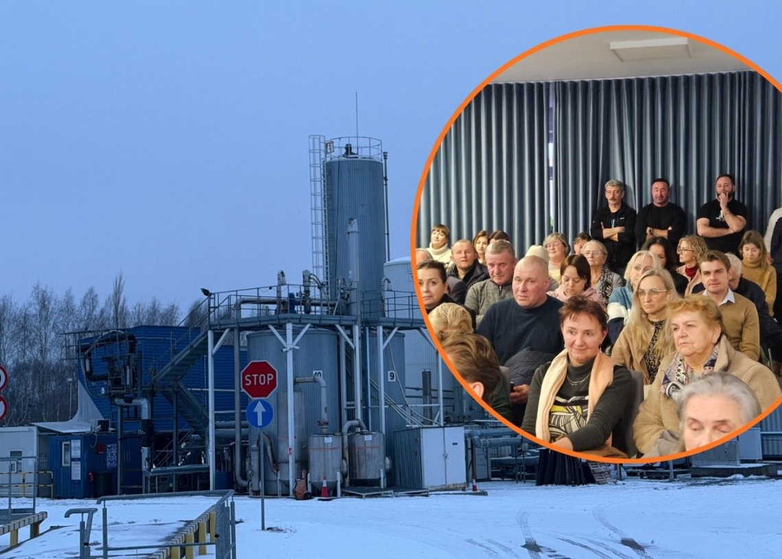 Protest mieszkańców Strykowa. Nie chcą rozbudowy asfaltowni, skarżą się na fetor 1 Protest mieszkańców Strykowa. Nie chcą rozbudowy asfaltowni, skarżą się na fetor