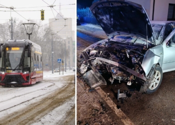 Zima w Łódzkiem. Kolejny trudny dzień dla kierowców, IMGW ostrzega