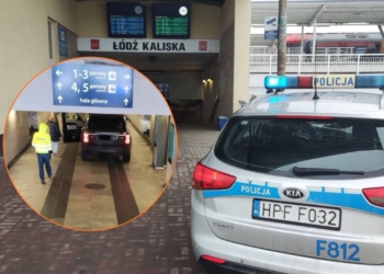 Wjechała samochodem w przejście podziemne. Niecodzienny widok na Dworcu Łódź Kaliska