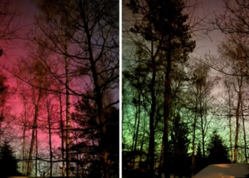 Zorza polarna nad Łodzią i regionem. Magiczny spektakl na polskim niebie