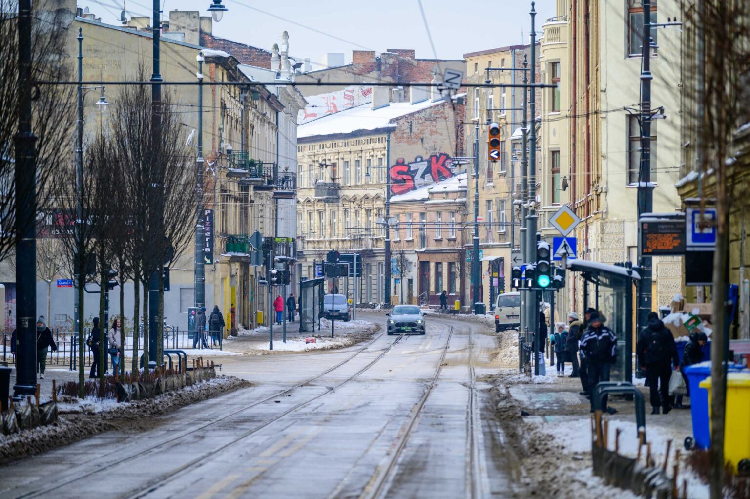 Zima i gololedz w Lodzi fot Sebastian Szwajkowski 1