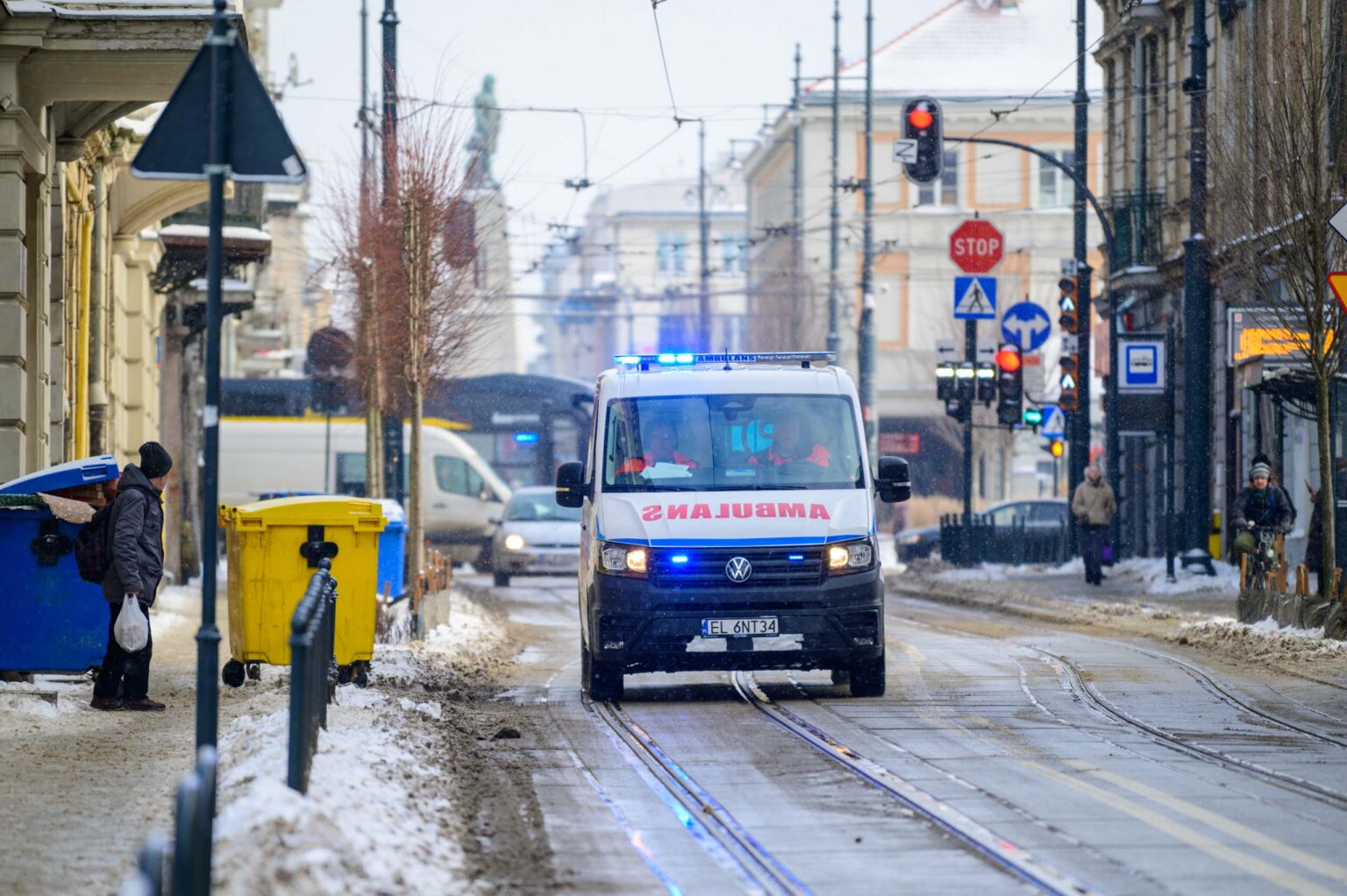 Zima i gololedz w Lodzi fot Sebastian Szwajkowski 3