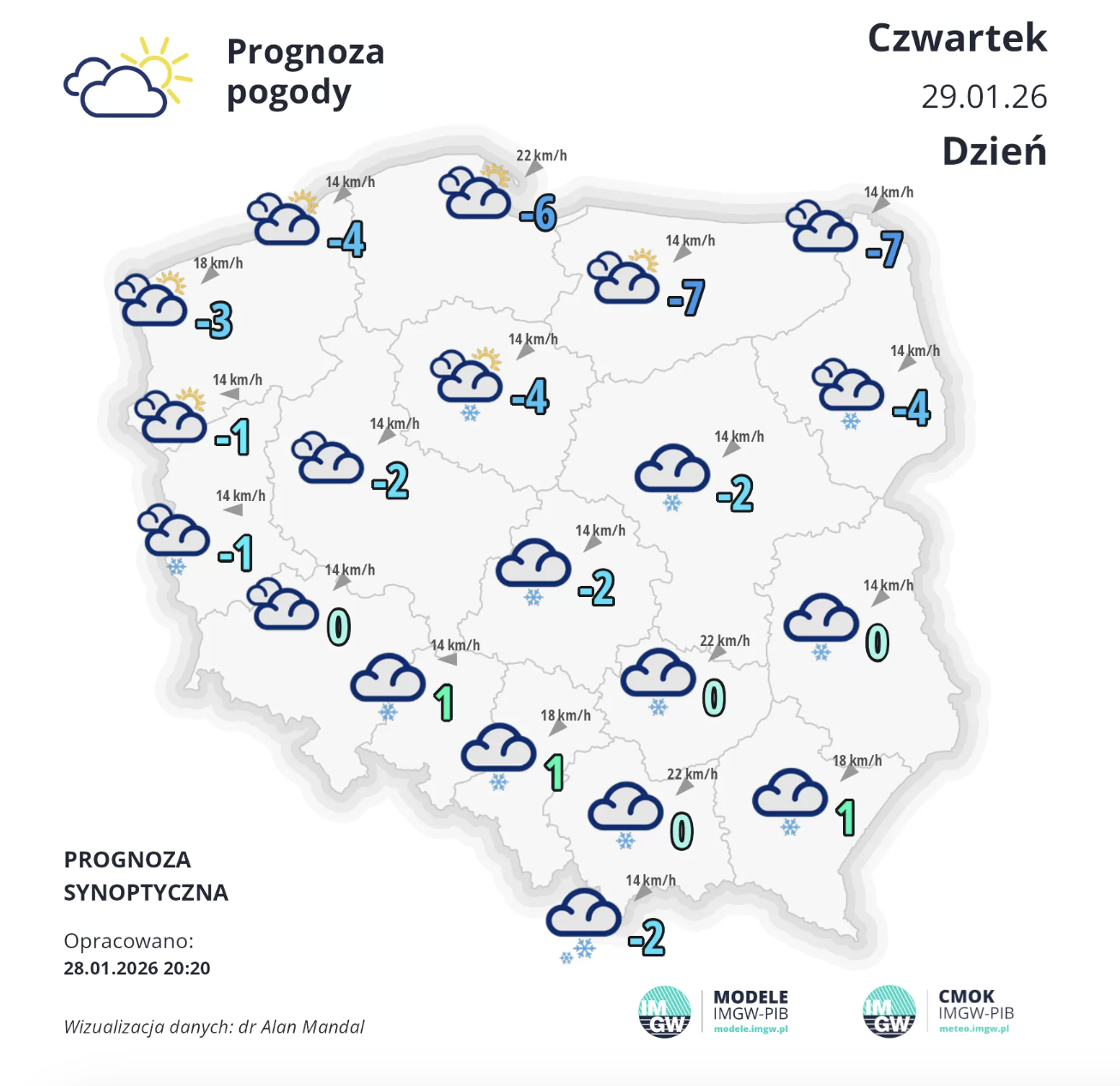 Zimowa aura w Łodzi i regionie. Uwaga na poranne mgły! 2 pogoda na czwartek 29 stycznia