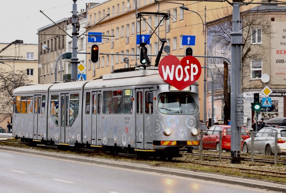 WOŚP 2026 w Łodzi. Specjalne linie tramwajowe i autobusowe MPK Łódź