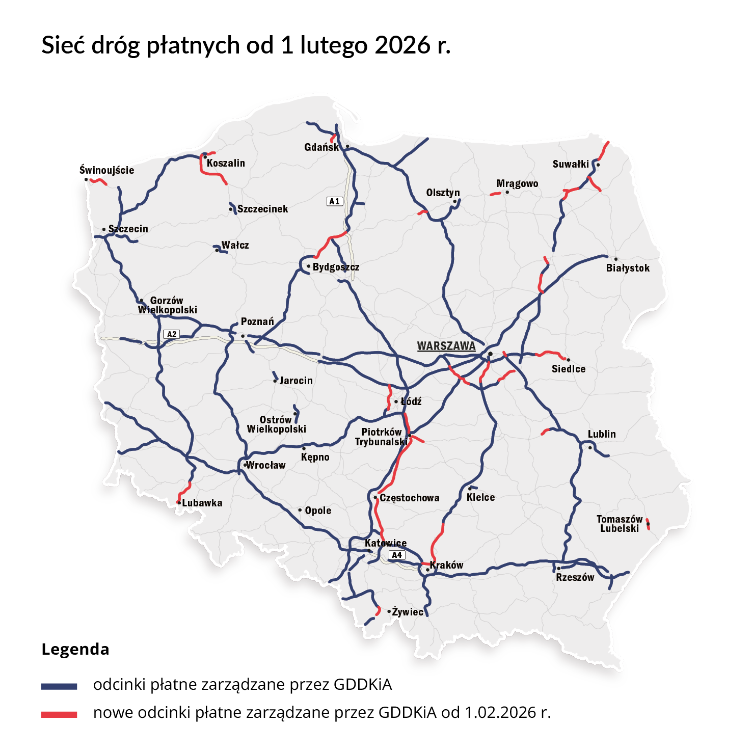 Od lutego zapłacimy więcej. Zmiany w sieci płatnych dróg