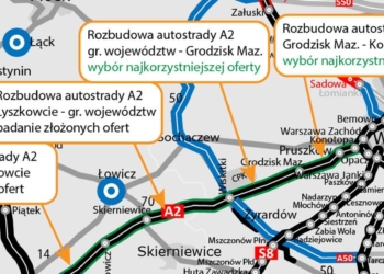 Coraz bliżej rozbudowy autostrady A2 między Łodzią a Warszawą