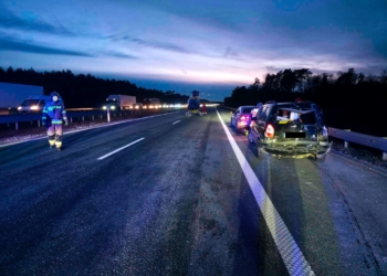 Wypadek na A2. Lądował helikopter LPR, droga jest zablokowana