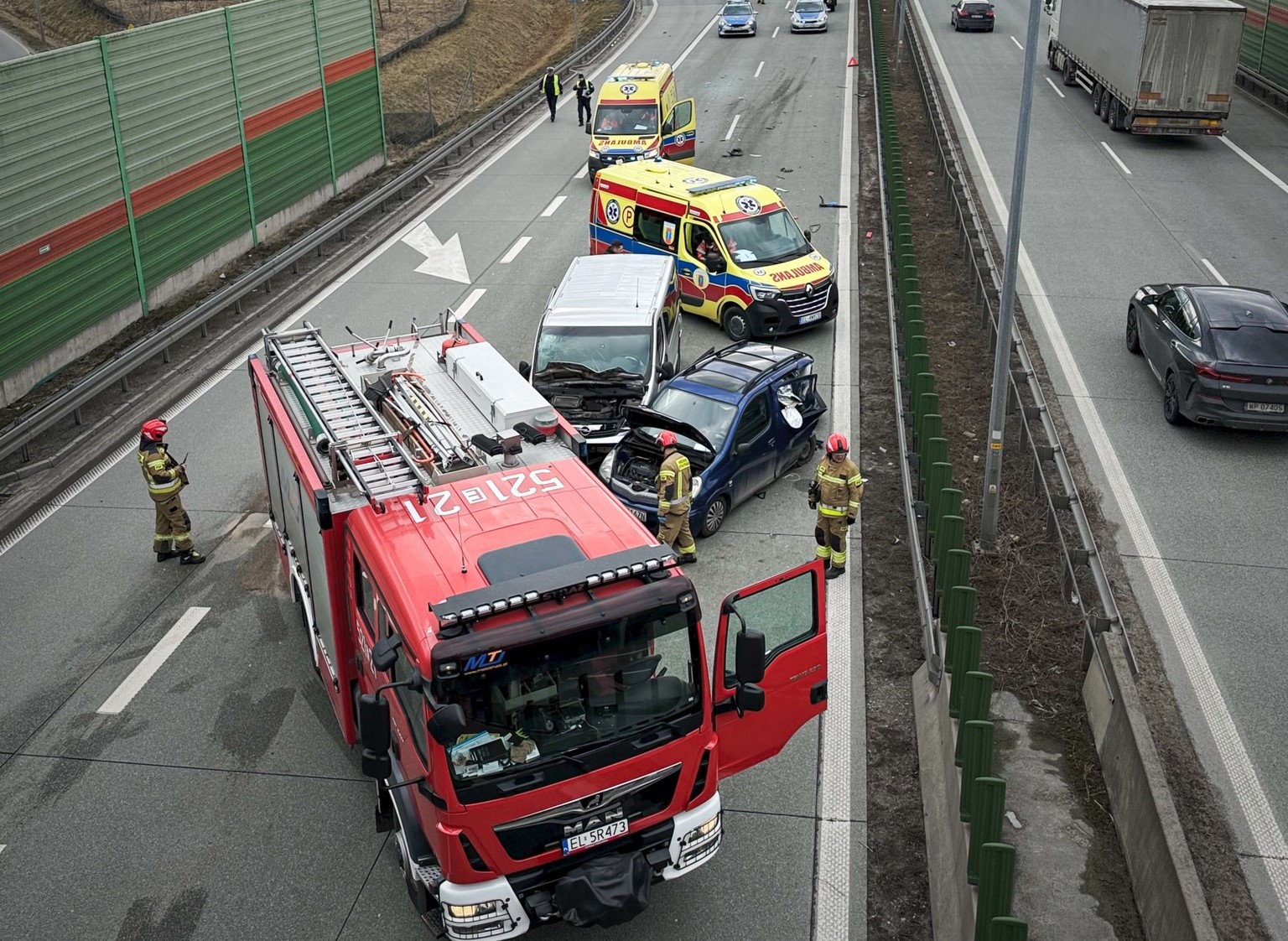 Wypadek na S8. Zablokowana jezdnia w kierunku Warszawy