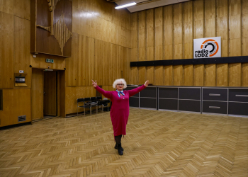 Barbara Pawłowska w Studiu im. Henryka Debicha