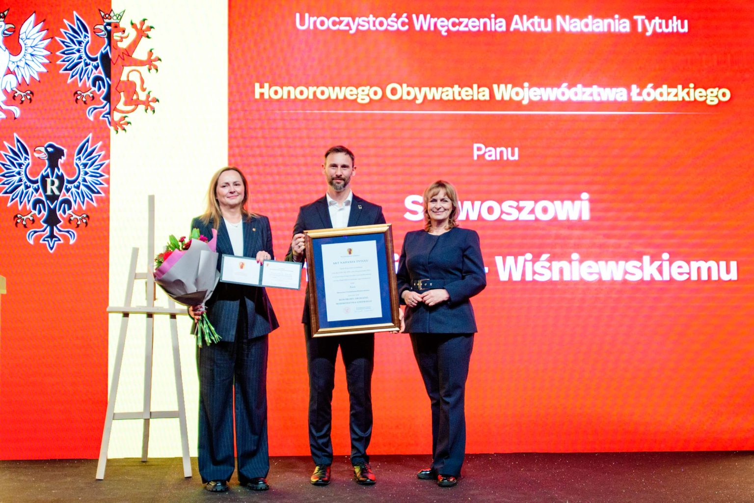 Dr Sławosz Uznański honorowym obywatelem Województwa Łódzkiego fot Sebastian Szwajkowski_5 Dr Slawosz Uznanski honorowym obywatelem Wojewodztwa Lodzkiego fot Sebastian Szwajkowski 5