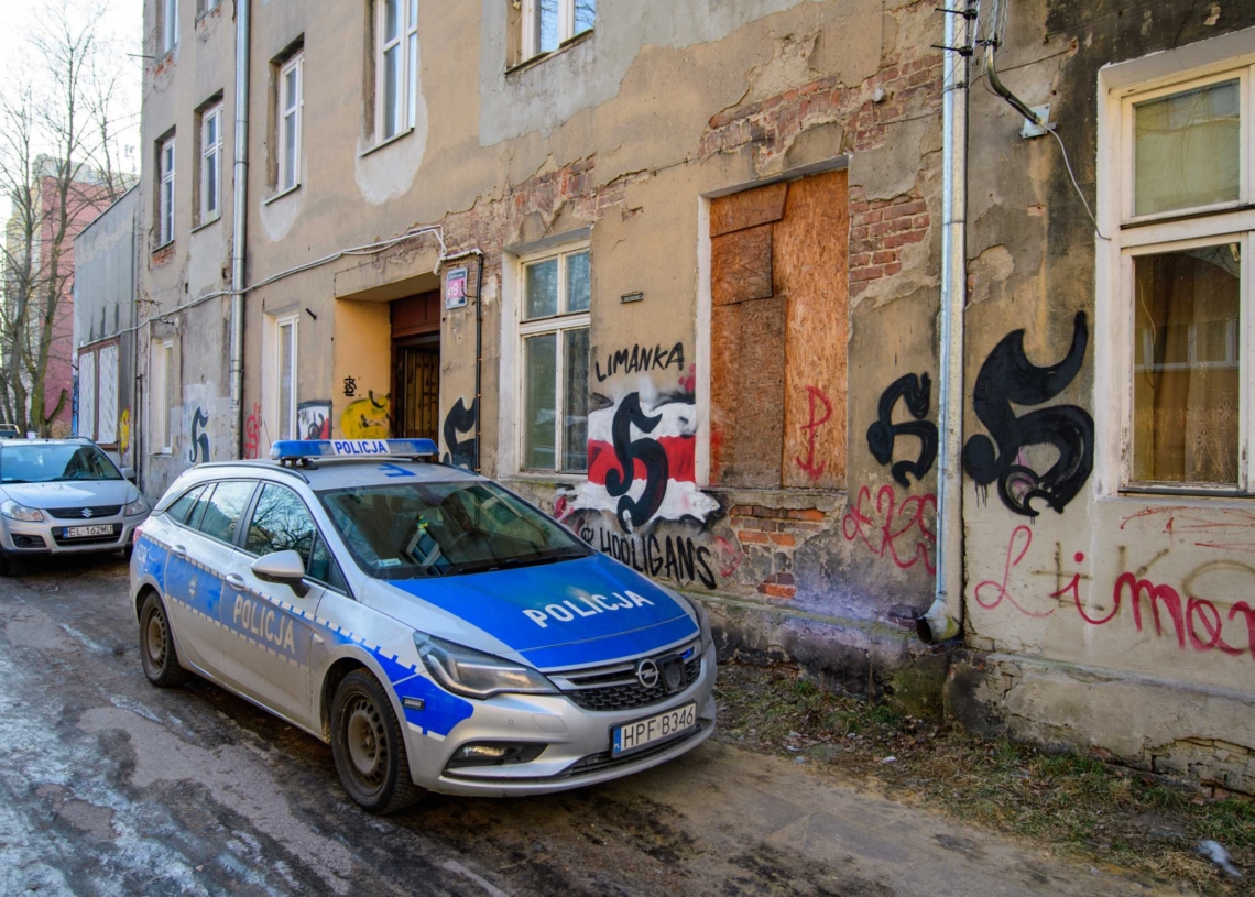 Tragedia w kamienicy przy ul. Malinowej w Łodzi, fot. Sebastian Szwajkowski