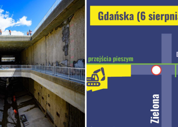 Zamkną ulicę Gdańską. Powód? Budowa tunelu KDP