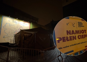 Namiot Pełen Ciepła w Łodzi