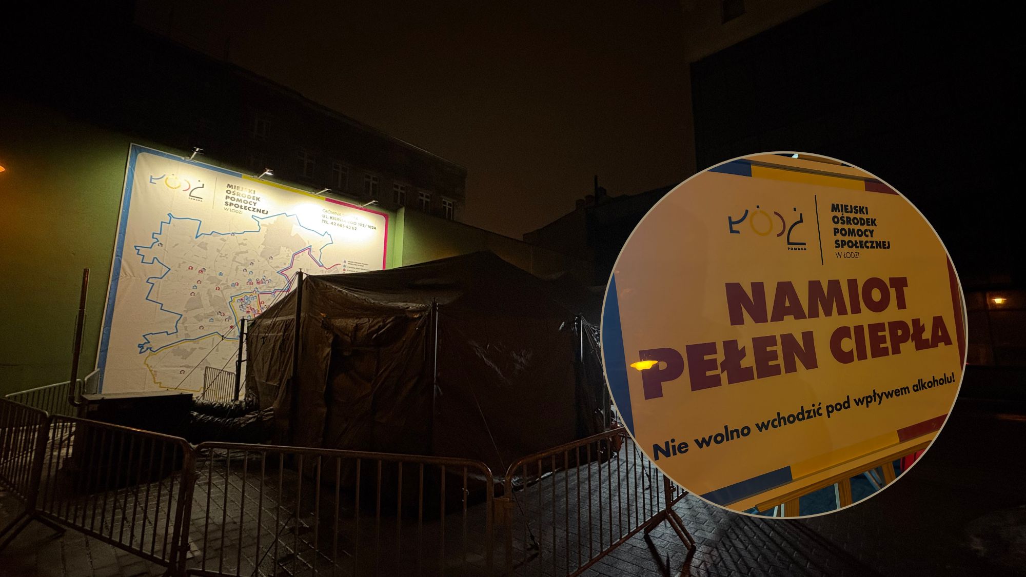 Namiot Pełen Ciepła w Łodzi
