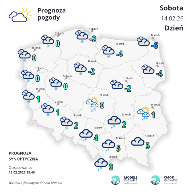 Pogoda na weekend | Wraca zimno i śnieg, może być ślisko [PROGNOZA]