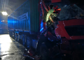 Zderzenie ciężarówki z samochodem strażackim na A1 2 WhatsApp Image 2026 02 25 at 08.14.21