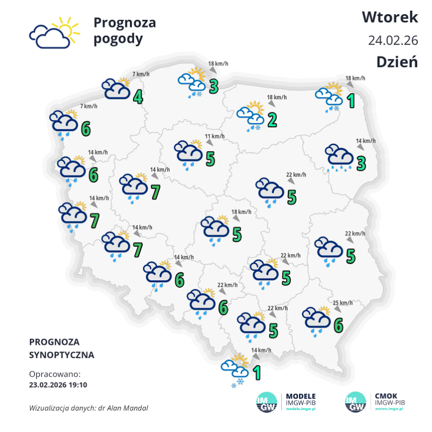 Pogoda na wtorek | Dalsza odwilż, wiosna już blisko? [PROGNOZA]
