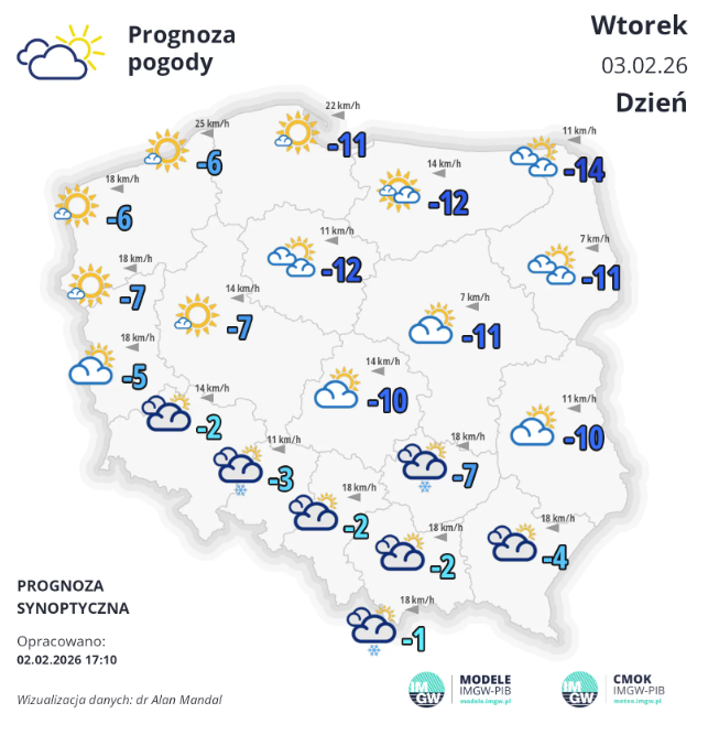 Pogoda w Łodzi: Uwaga na siarczysty mróz! Prognoza na 3 lutego i ostrzeżenia IMGW 2 dsagdf