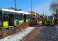 Karambol w Bełchatowie. Wśród poszkodowanych pasażerowie autobusu [ZDJĘCIA]