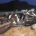 Wypadek na A1 w Głuchowie. Kierowca peugeota wjechał pod ciężarówkę