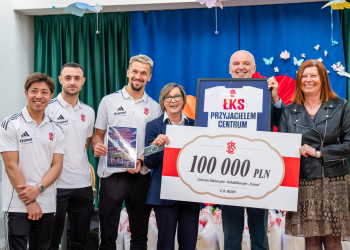 ŁKS z prezentem na Wielkanoc. Klub wsparł Centrum Rehabilitacyjne w Piotrkowie
