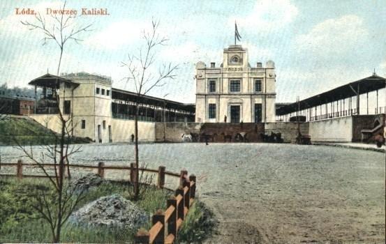 TOP 7 ciekawostek o Łodzi. Kino na dworcu, ślub z morzem i wielkie zasługi karpia 2 Dworzec Łódź Kaliska na starej fotografii, autor nieznany, wikicommons
