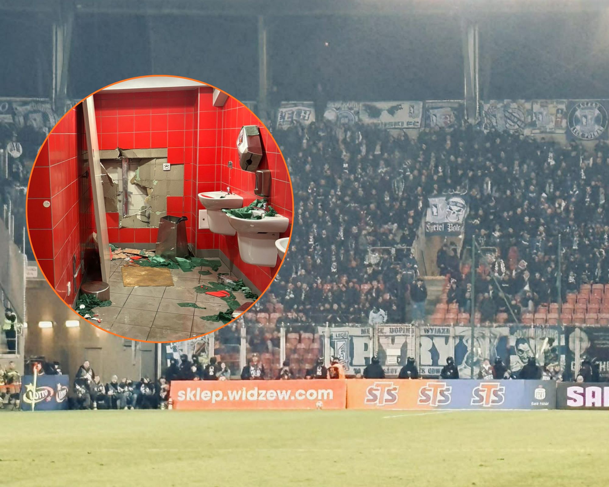 Urządzili demolkę na stadionie Widzewa. Jest kara dla kibiców Lecha Poznań