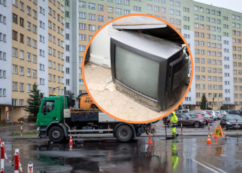 Dziwne odpady w bełchatowskiej kanalizacji. Farby, chemikalia i... telewizor!