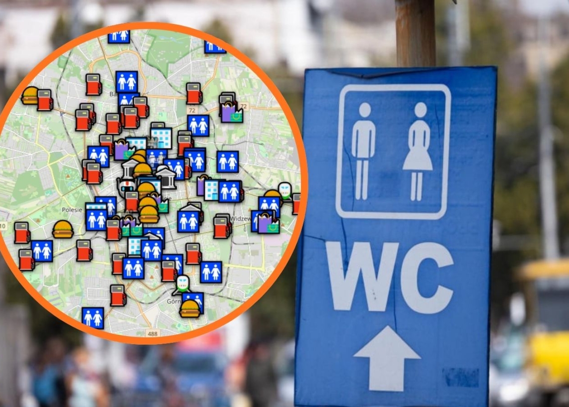 Powstała mapa toalet w Łodzi
