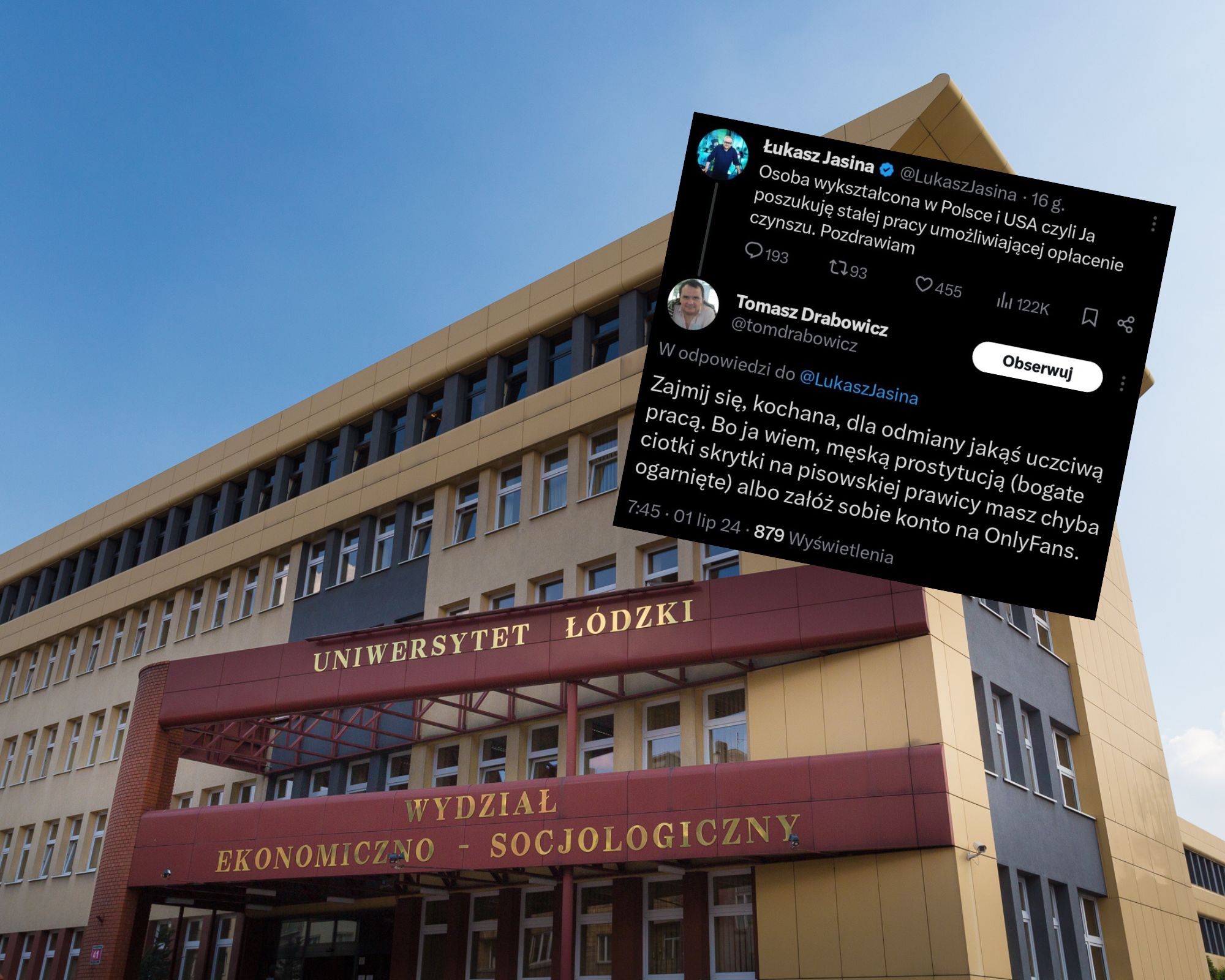 Skandal na UŁ bez finału. Profesor bez kary za obraźliwy wpis