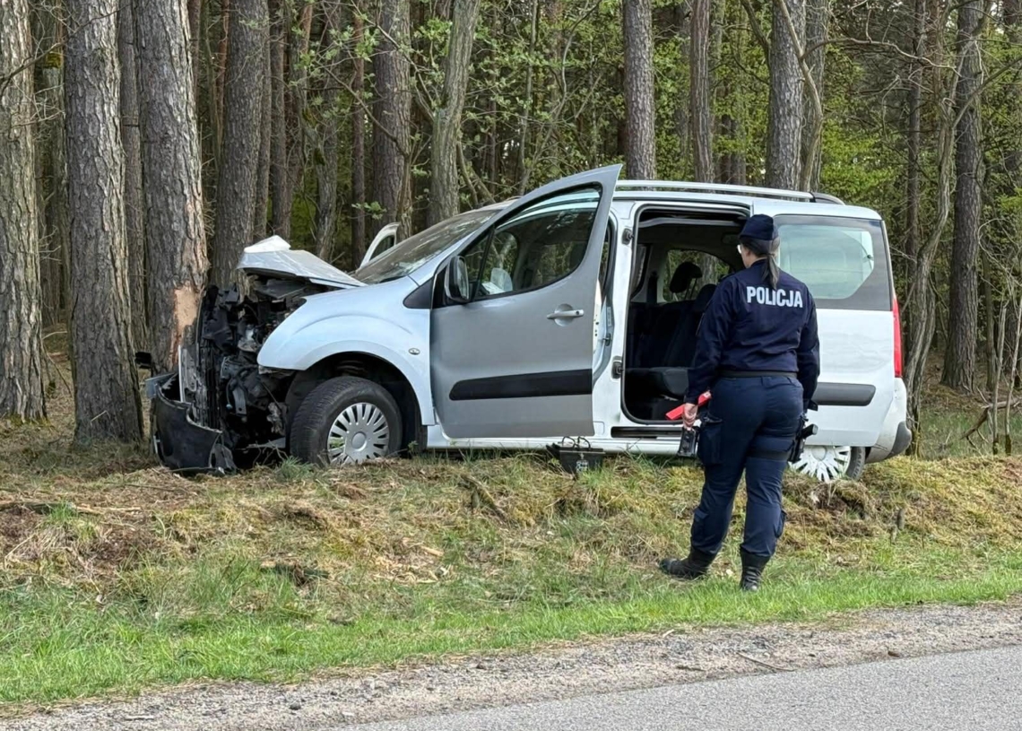 Auto uderzyło w drzewo. Cztery osoby trafiły do szpitala 1 Auto uderzyło w drzewo. Cztery osoby trafiły do szpitala