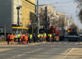 Wykolejenie tramwaju na alei Kościuszki